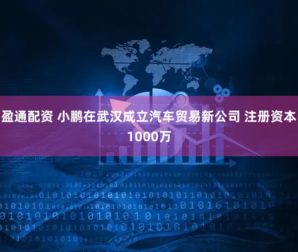 盈通配资 小鹏在武汉成立汽车贸易新公司 注册资本1000万