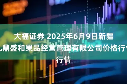 大福证券 2025年6月9日新疆九鼎盛和果品经营管理有限公司价格行情